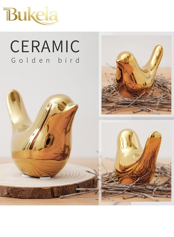 كيلا تماثيل حيوانات صغيرة للديكور المنزلي على الطراز الحديث أكبر حجمًا من الحلي الزخرفية الذهبية لغرفة المعيشة وغرفة النوم وسطح المكتب والخزائن... - Image 4